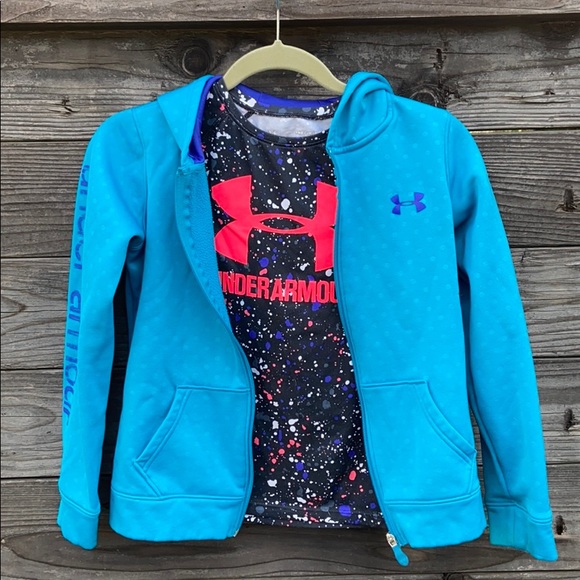 Under Armour Other - Under Armour zip up sweatshirt and shirt